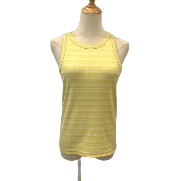 Madewell Ribbed Westville Tank Top Crisp Pear Yellow Small Summer - Picture 2 of 7